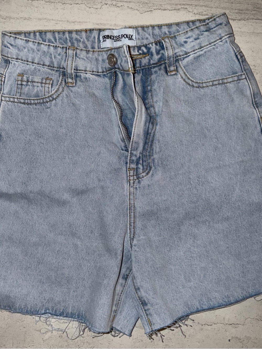 Princess Polly Light Blue Women’s Denim Jeans Shorts